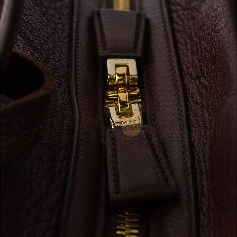 PRADA MEDIUM LEATHER TOP-HANDLE BAG 1BB149 (28*20*13cm)